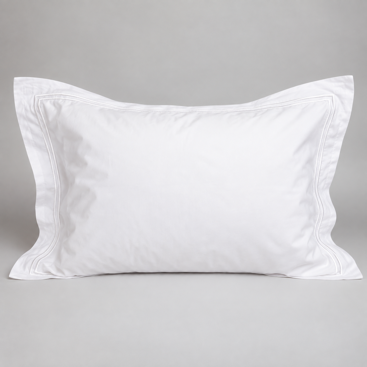 Funda de Almohada con Bordado Blanco 400 hilos