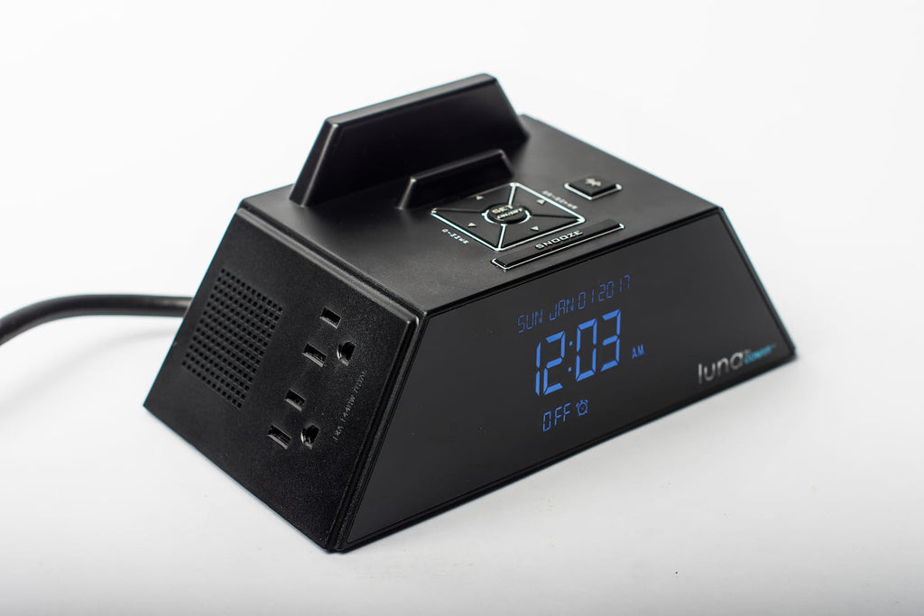 RADIO DESPERTADOR LUNA CON ESTACION DE CARGA USB & BLUETOOTH