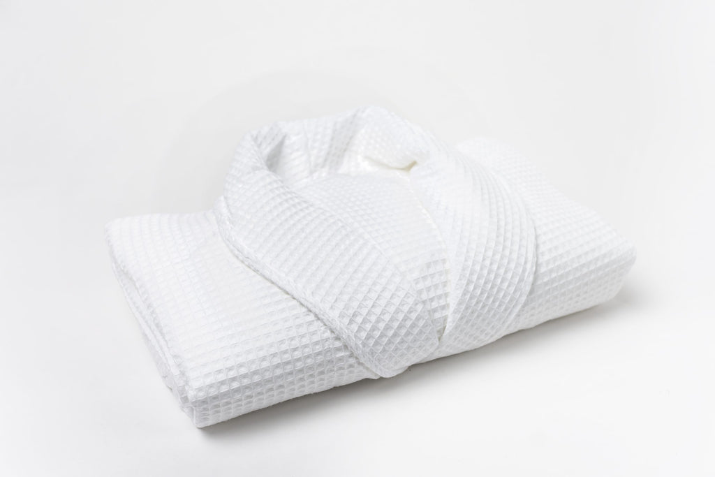 BATA BAÑO TIPO WAFFLE 126CM LARGO BLANCO