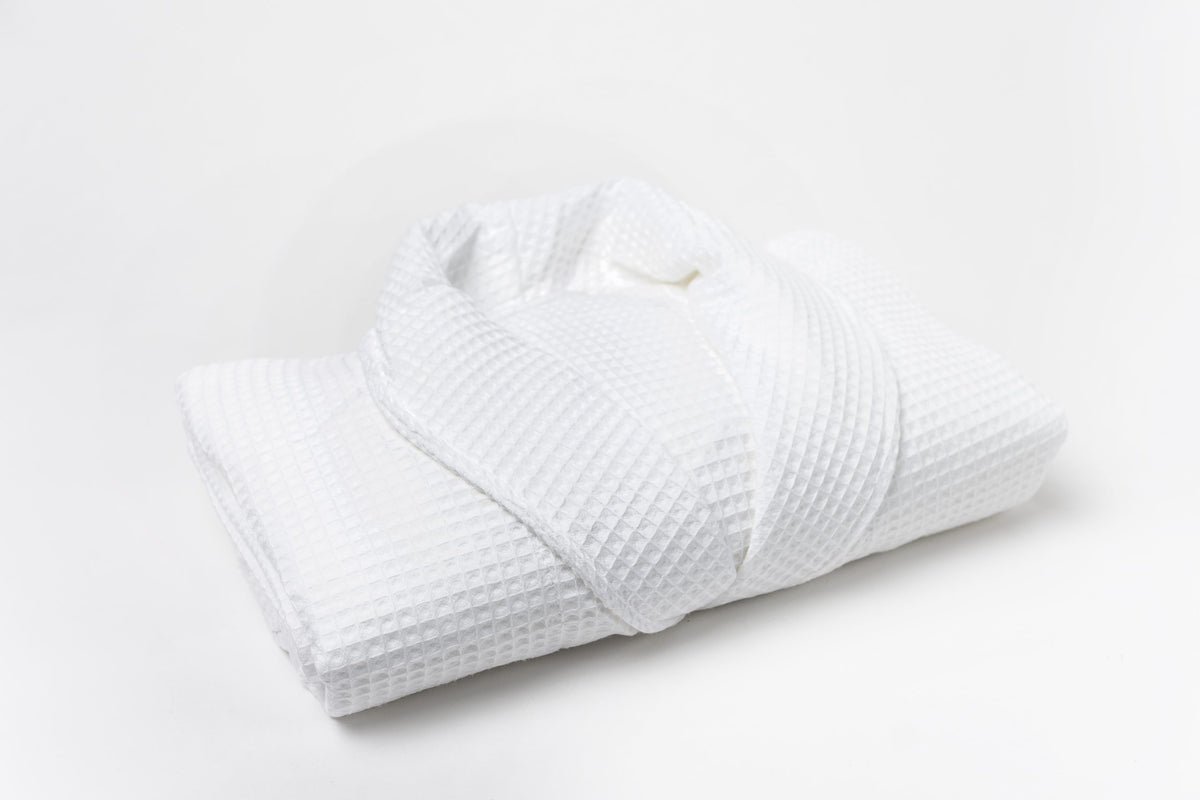 BATA BAÑO TIPO WAFFLE 126CM LARGO BLANCO